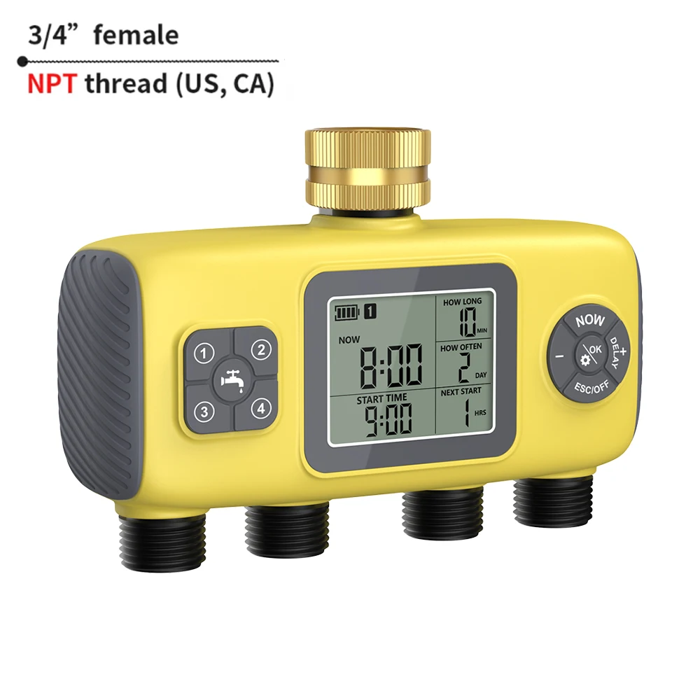 1/2/3/4-Outlet Smart Water Timer Auto Intelligent Irrigation Watering System Sprinkler Timer Garden Programmer LCD Display - Image 13