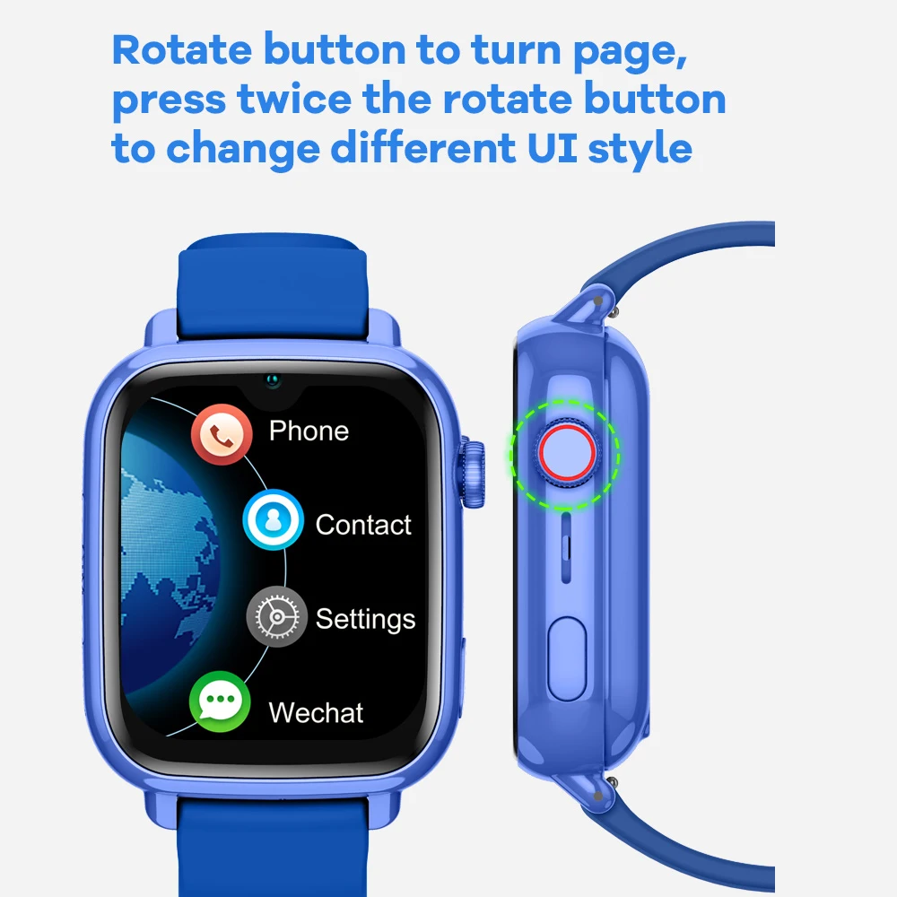 4G Smart Watch Kids GPS WiFi Postion Tracker 2-Way Video Call Voice Monitor SOS App Download Children Phone Watch Boy Girl Gifts - Image 3