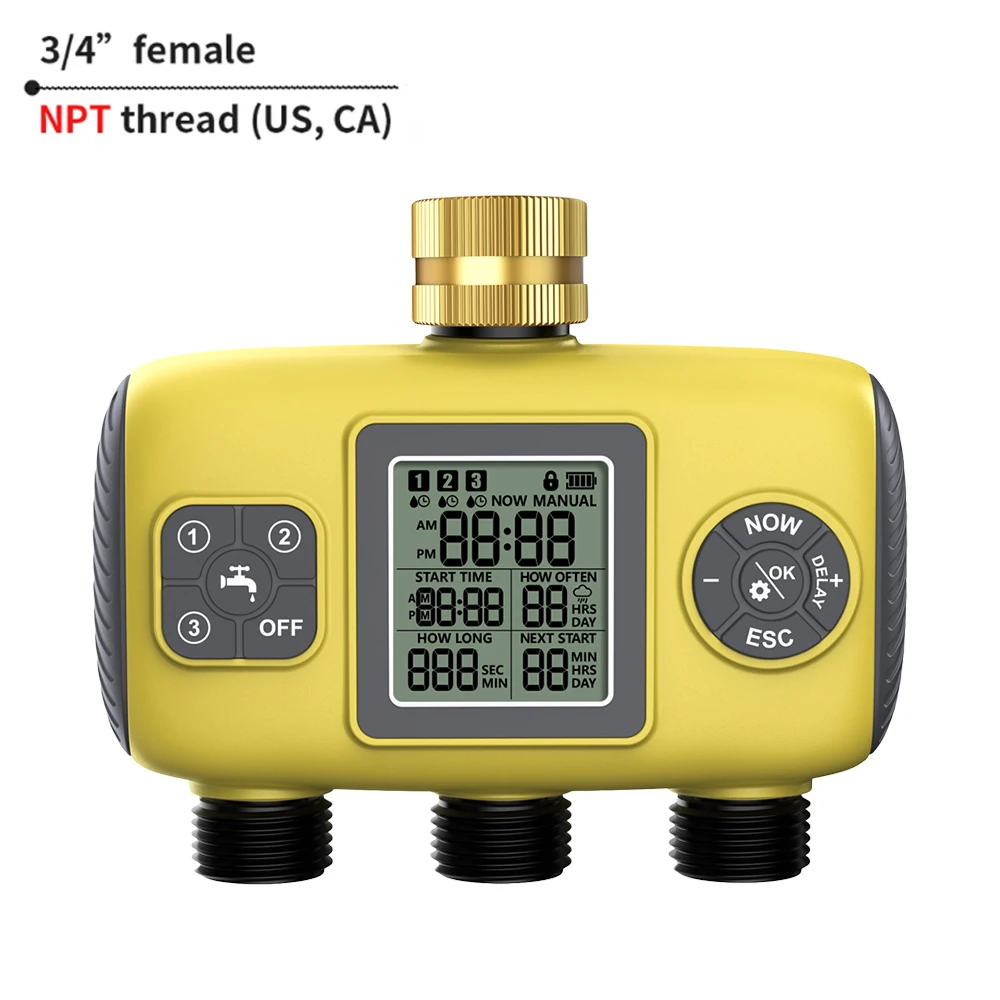 1/2/3/4-Outlet Smart Water Timer Auto Intelligent Irrigation Watering System Sprinkler Timer Garden Programmer LCD Display - Image 11