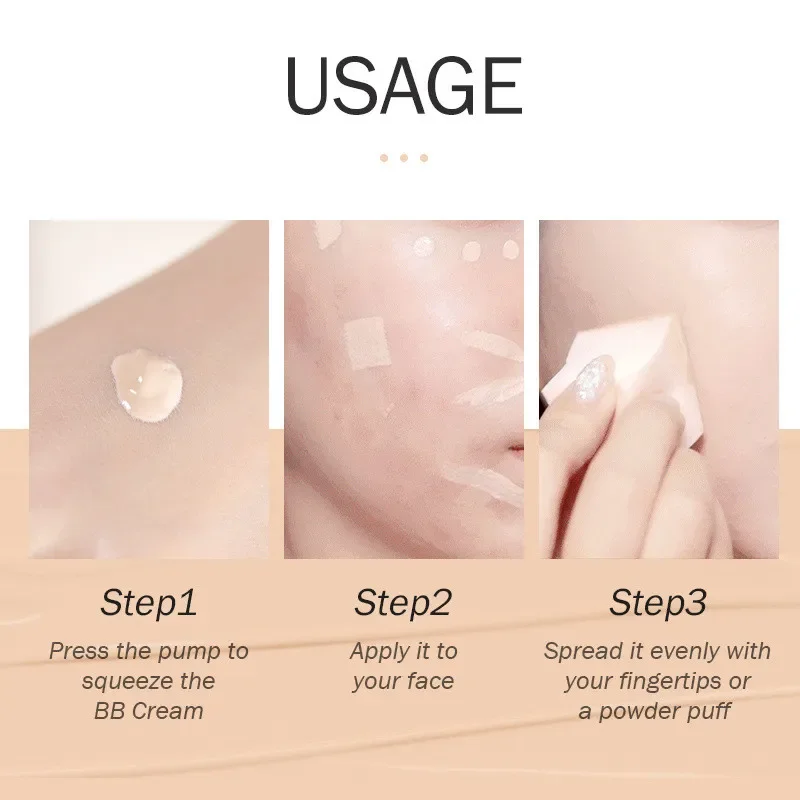 BB Cream Base Makeup Long Lasting Waterproof Brighten Skin Tone Cover Blemishes 30ml Concealer Foundation Liquid Face Makeup - Image 4
