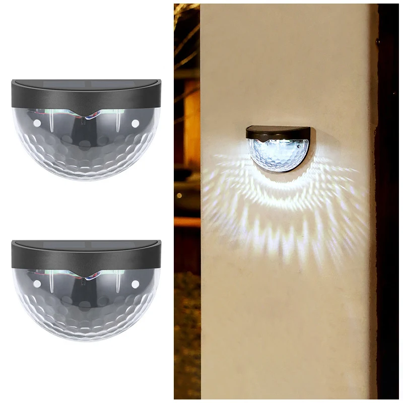 2PCS Solar Wall Lamp, 6LEDs Outdoor Waterproof Solar Light Warm White, for Yard, Garage, Garden, Porch, Fence, Driveway, Railing - Image 8