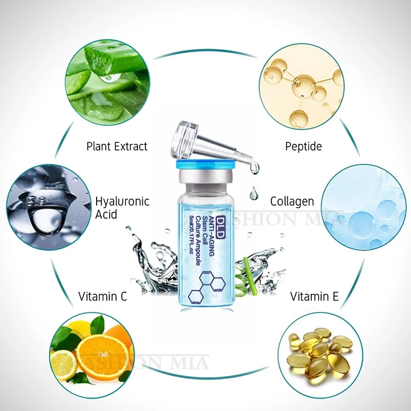 5ml Hyaluronic Acid Face Serum Vitamin C Moisturiz Hydration Skin Rejuvenation Pore Shrinkage SPA Beauty Skin Care - Image 3