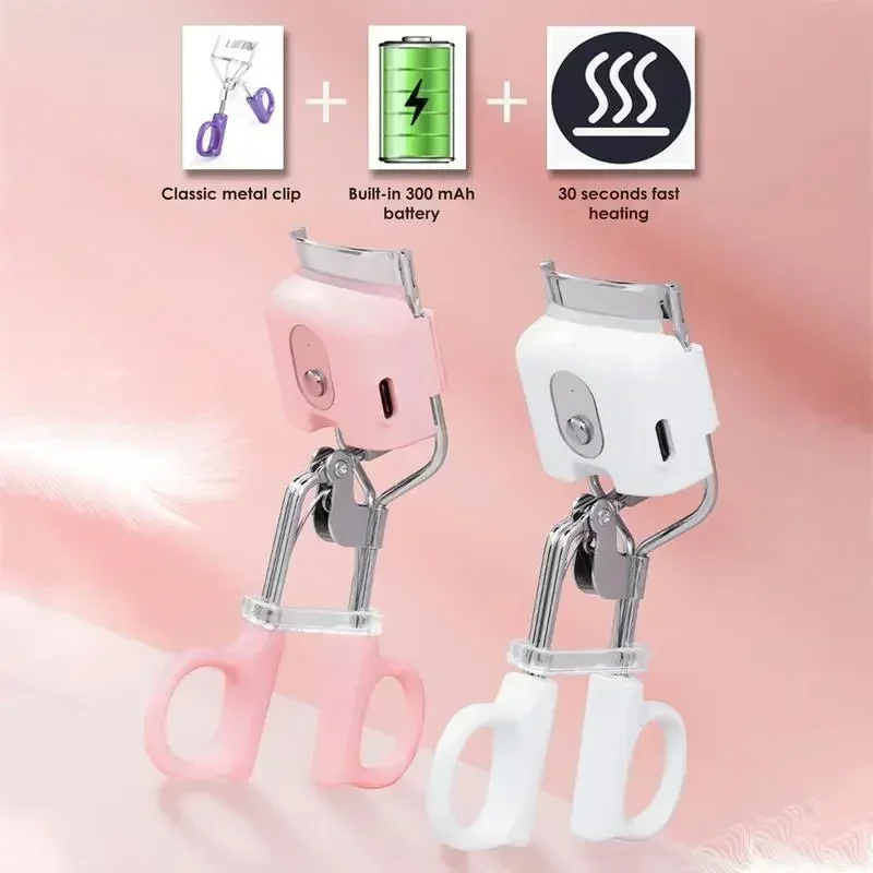 1PCS Heating Electric Eyelash Curler Cosmetic Makeup Tools Clip Lash Curler Lasting Lash Lift Beauty Eyelashes Makeup Tool Woman - Image 4