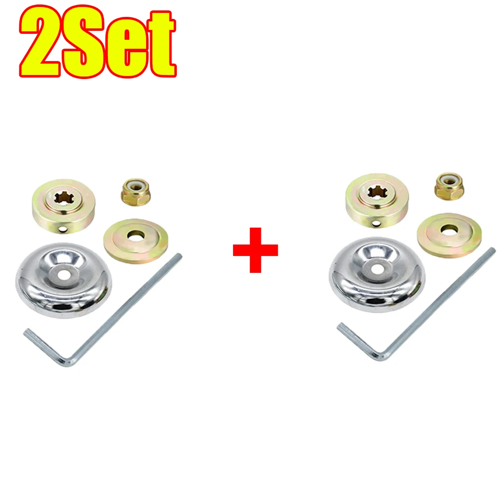 1-2Set 4/6/10inch Steel Wire Brush Trimmer Head Weed Brush Cutter Lawn Mower Brush with Adapter Kits Garden Trimmer Head Tool - Image 16
