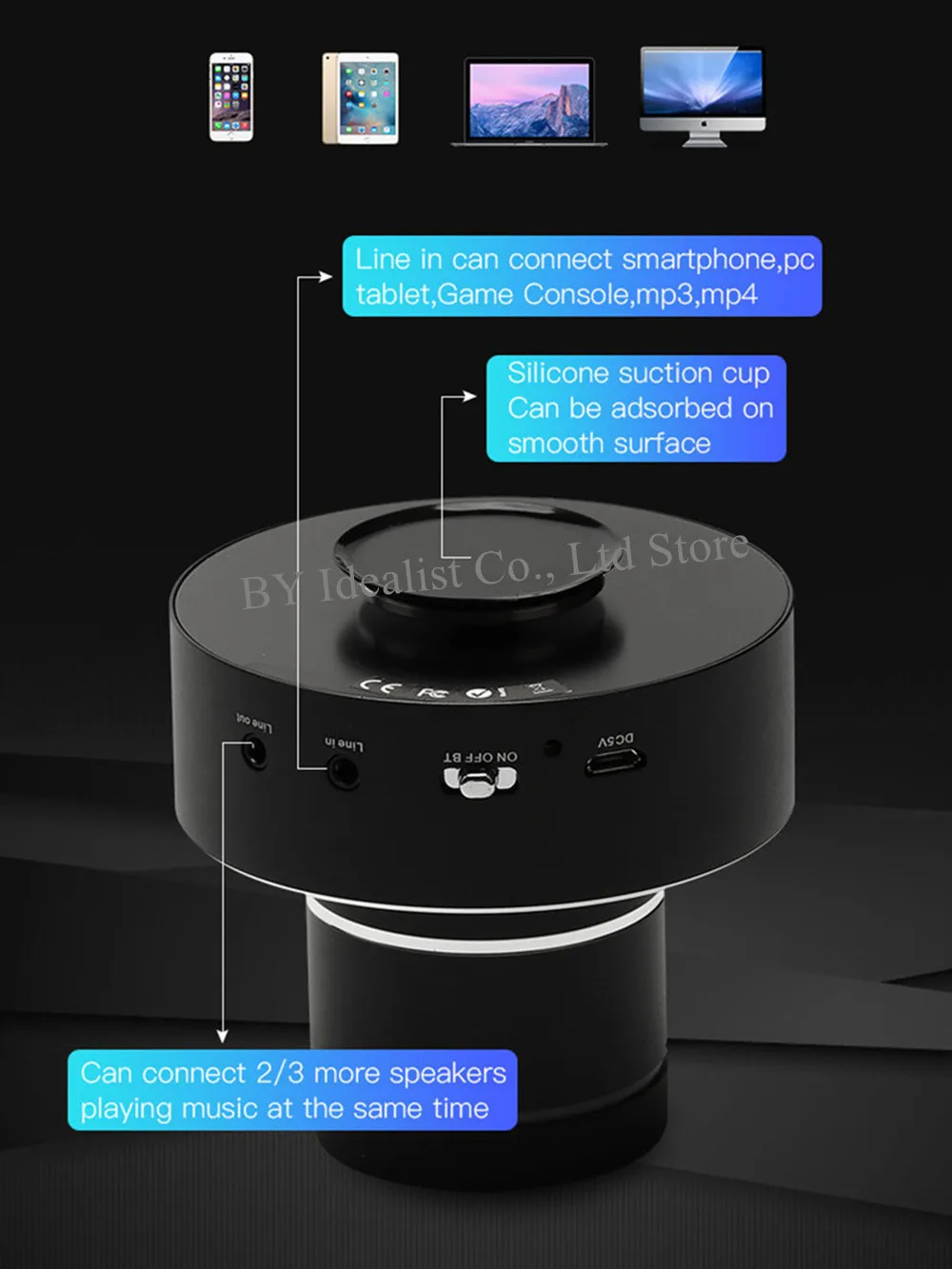 42w/26w Wifi Vibro Portable Bluetooth Speaker Wireless Subwoofer Speaker Bluetooth Neighbor Column Adin Vibration Speakers 2025 - Image 5