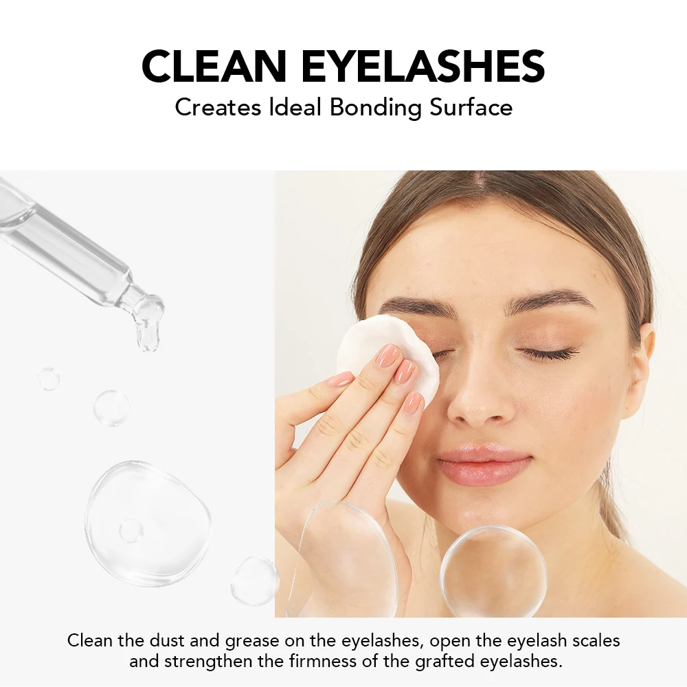 Pre-Treament Primer Clean Lashes Super Bonder For Eyelash Extension Quick Drying Long Last Grafting Eyelash Glue NATUHANA - Image 3