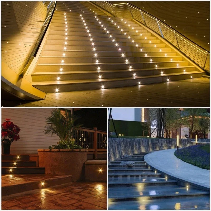 Mini LED 12V Deck Light Recessed Outdoor Led Spot Waterproof IP68 Step Light Garden Path Star Decor DC24V Underground Spotlight - Image 2