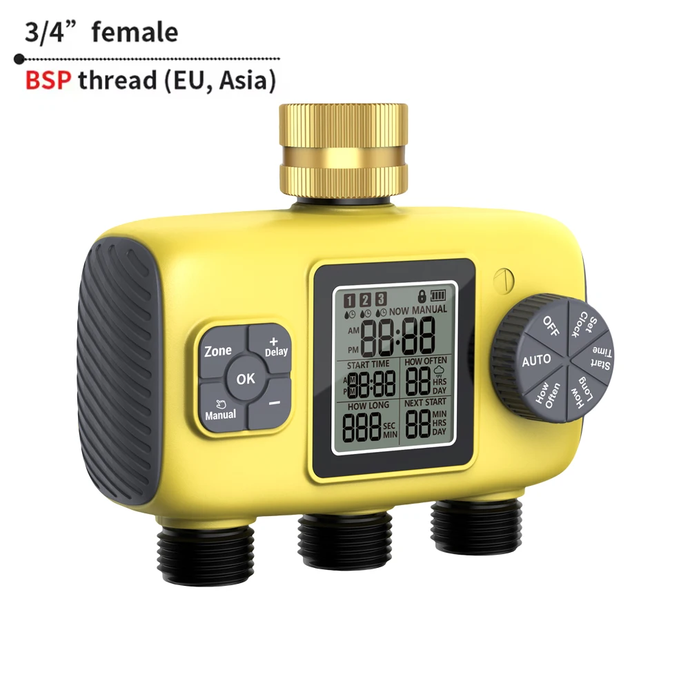 1/2/3/4-Outlet Smart Water Timer Auto Intelligent Irrigation Watering System Sprinkler Timer Garden Programmer LCD Display - Image 19