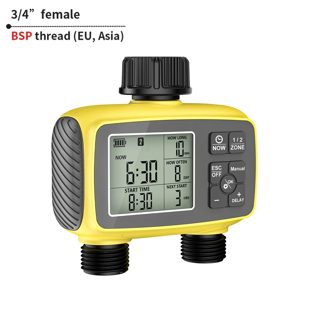 1/2/3/4-Outlet Smart Water Timer Auto Intelligent Irrigation Watering System Sprinkler Timer Garden Programmer LCD Display - Image 12