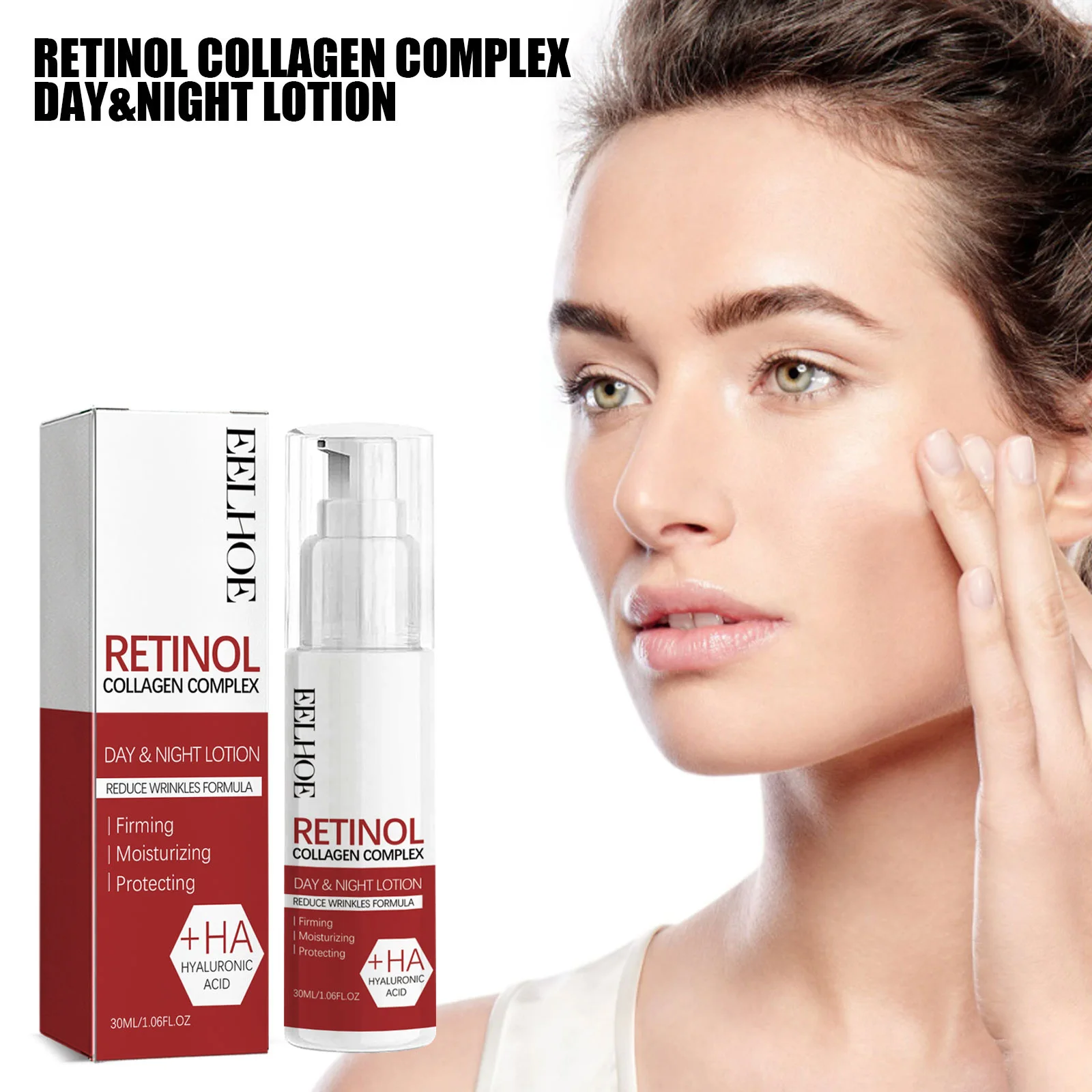 Eelhoe Retinol Lotion Weakens Wrinkles Hydrates Moisturize Brightens Skin Tightens Skin Anti Aging Deep Hydration Firming Lotion - Image 4