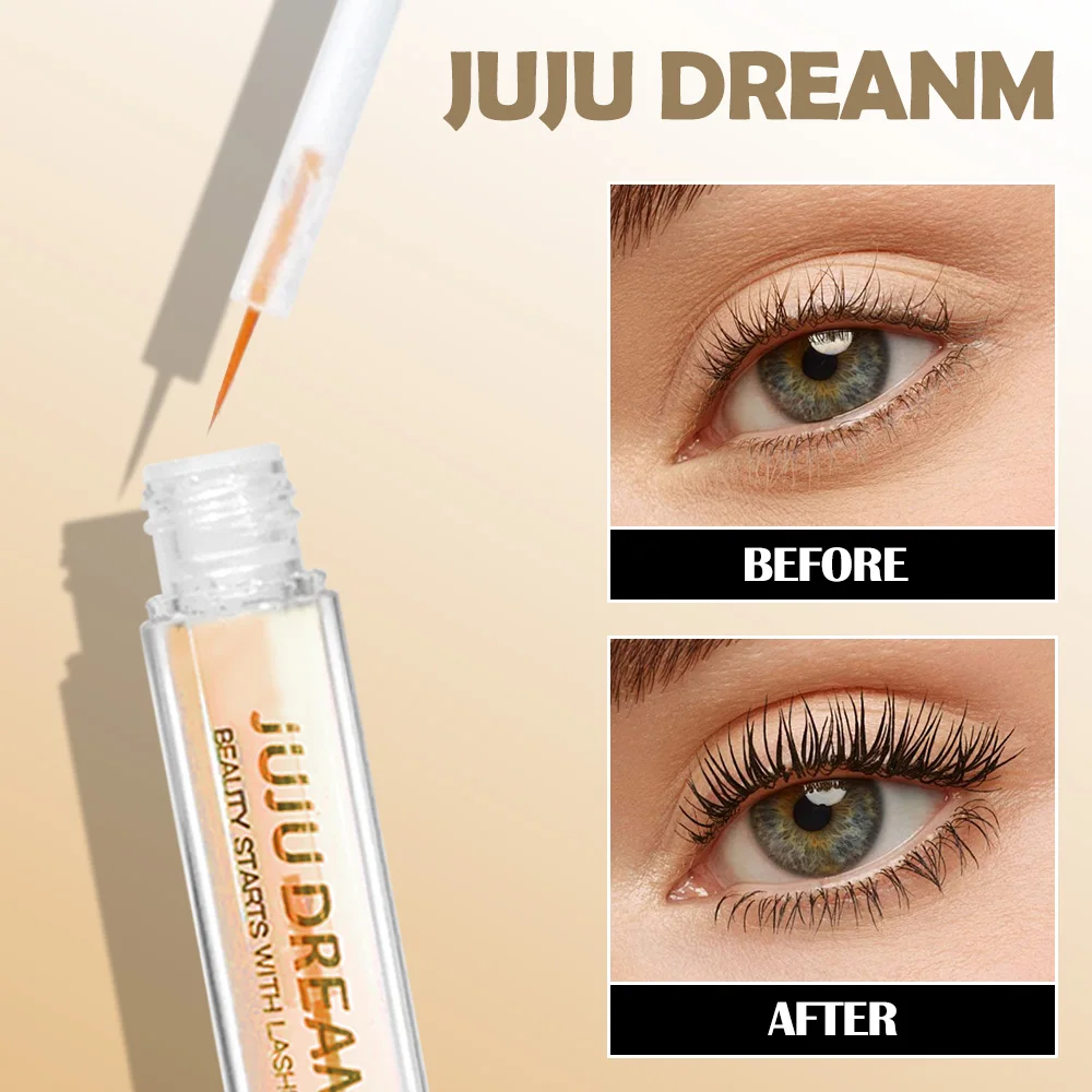 Natural Dense Eyelash Essence - Nourishing formula to plump and curl eyelashes, eye makeup gel mascara - Image 6
