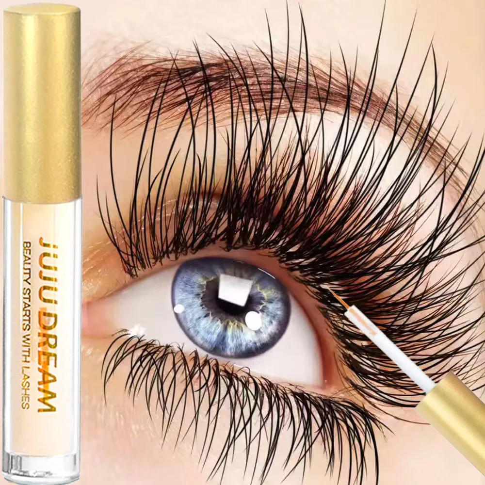 Natural Dense Eyelash Essence - Nourishing formula to plump and curl eyelashes, eye makeup gel mascara