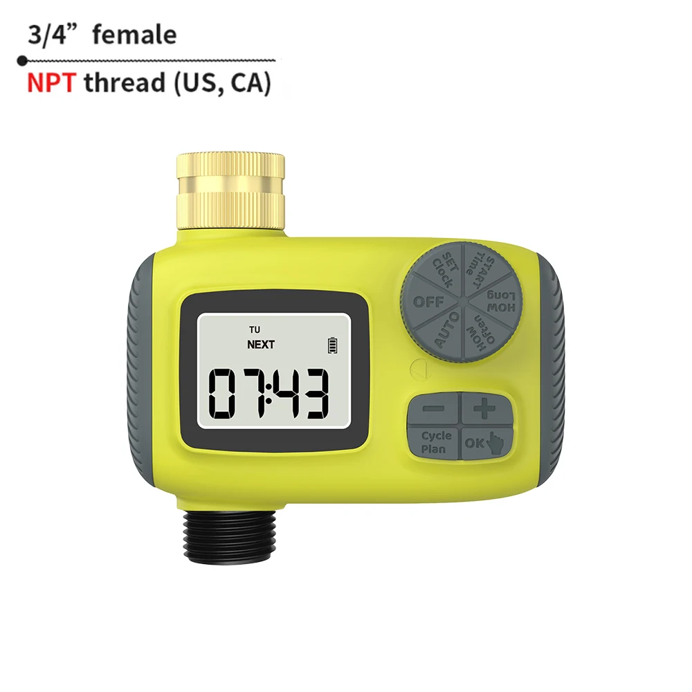 1/2/3/4-Outlet Smart Water Timer Auto Intelligent Irrigation Watering System Sprinkler Timer Garden Programmer LCD Display - Image 7