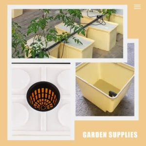 Hydroponic Dutch Bucket Planting Box Durable PP Material Anti Corrosion Greenhouse Vegetable Fruit Nursery Containers Soilless