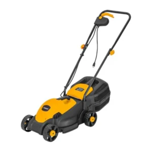 10-Amp Corded Electric Lawn Mower - 12.6 Inch Cutting Width 30L Grass Bag 3 Height Adjustments 1"-2.2" Lightweight Walk-Behind