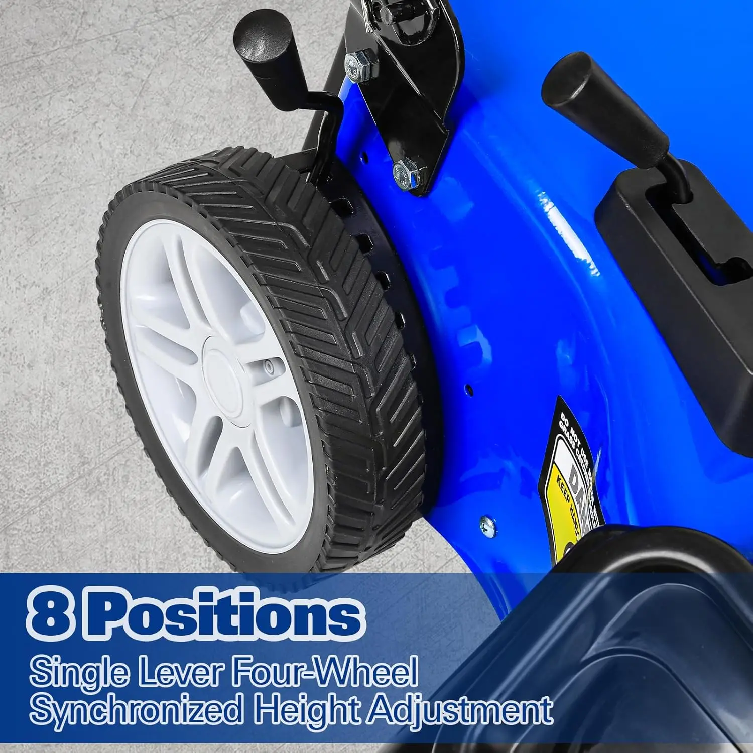 21 Inch 201cc 4-Cycle Engine Push Lawn Mower, 3-in-1 Gas Lawn Mower with Bagging, Mulching and Side Discharge, Easy, Customized - Image 4