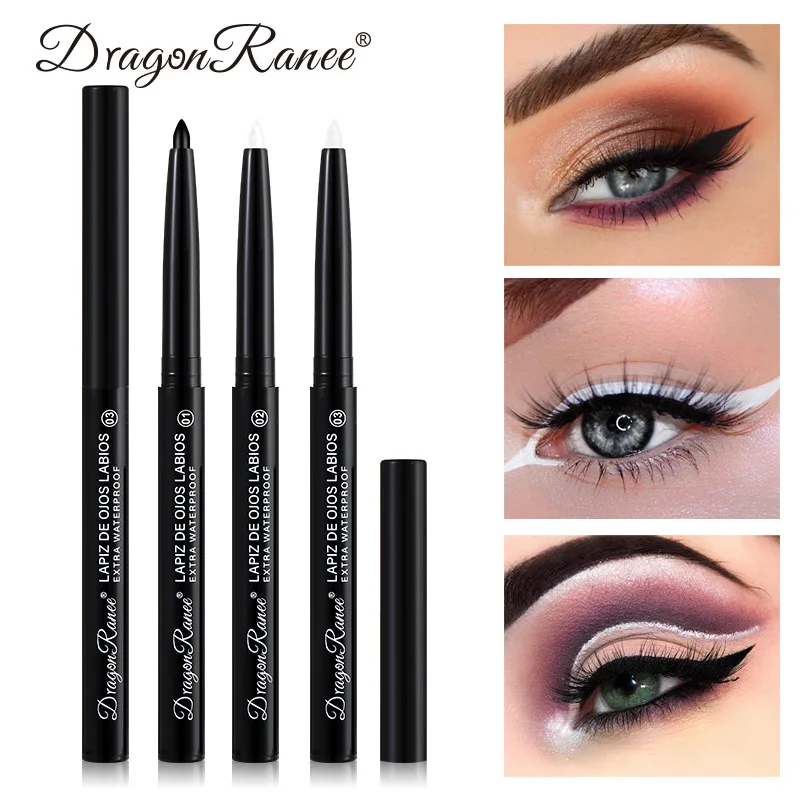 Matte/Pearlescent Eyeliner Gel Pencil Smooth Waterproof White Black Eye Liner Lying Silkworm Pen Cream Makeup for Eyes - Image 2