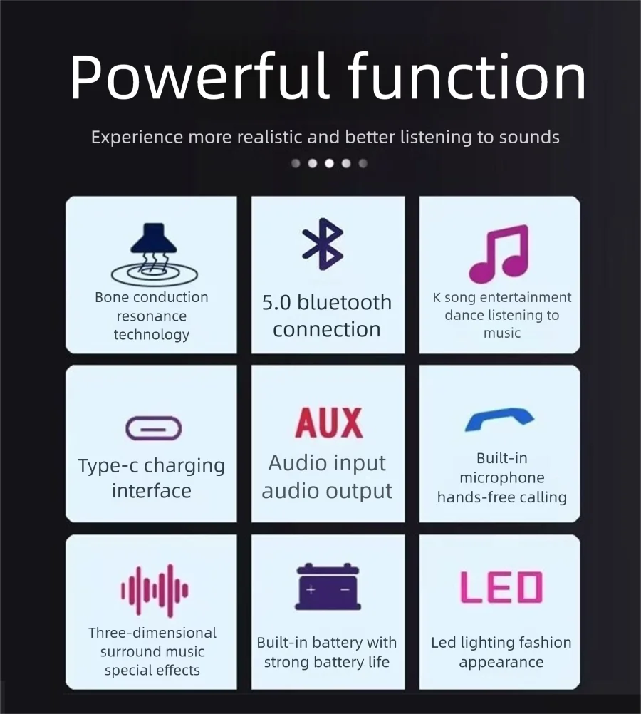 42w Wifi Vibro Bluetooth Speaker Wireless Adin Portable Music Subwoofer Speaker Bluetooth Anti-Neighbor Column Vibration Speaker - Image 3