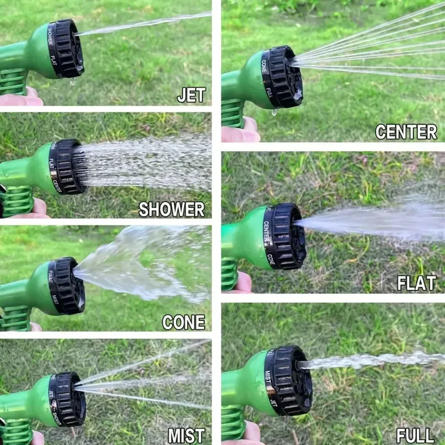 25FT-200FT Expandable Magic Hose Lightweight Design Durable Materials 7 Water Spraying Functions Gun Home Garden Watering Tools - Image 6