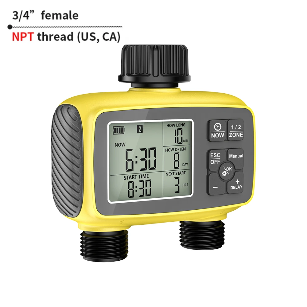 1/2/3/4-Outlet Smart Water Timer Auto Intelligent Irrigation Watering System Sprinkler Timer Garden Programmer LCD Display - Image 20