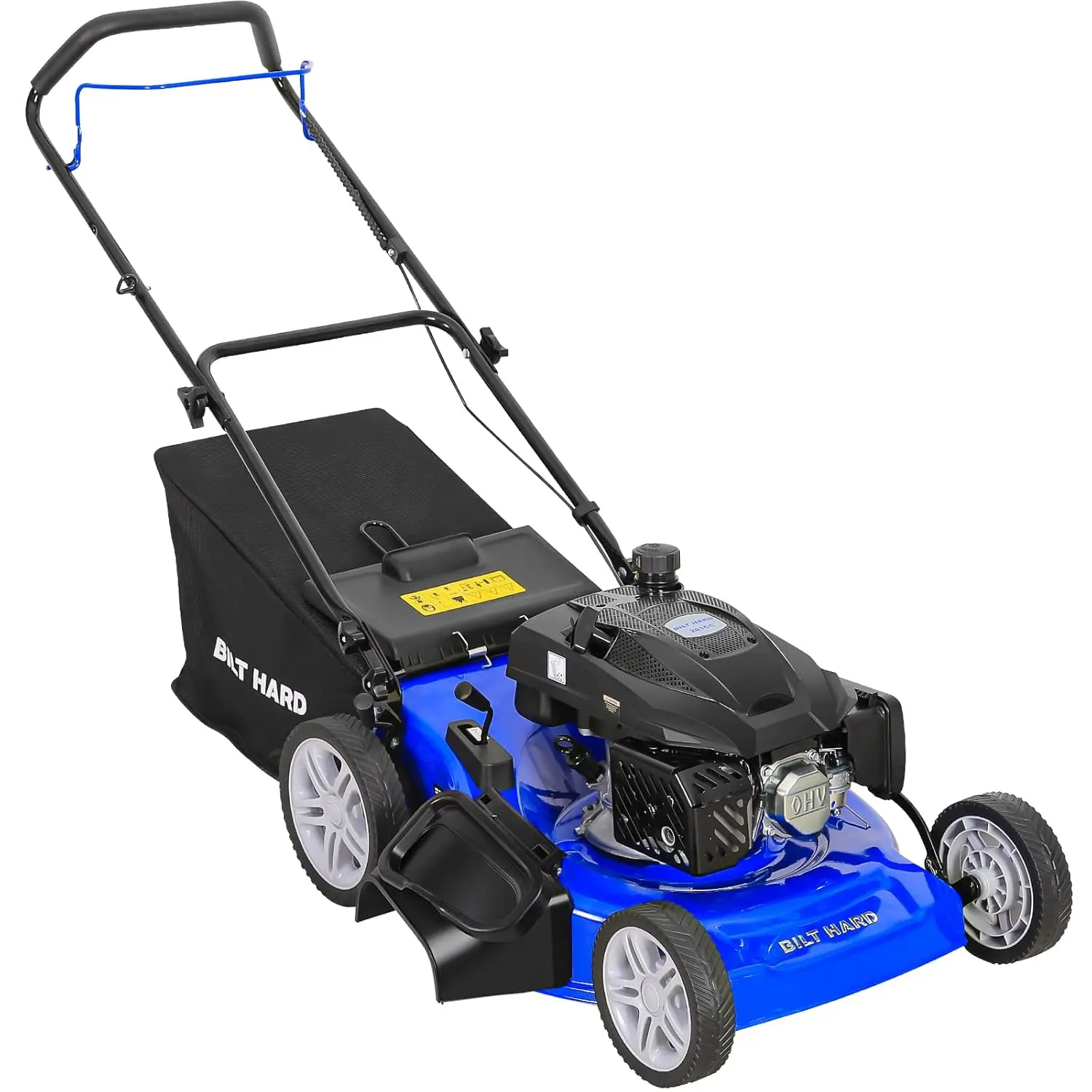 21 Inch 201cc 4-Cycle Engine Push Lawn Mower, 3-in-1 Gas Lawn Mower with Bagging, Mulching and Side Discharge, Easy, Customized - Image 7