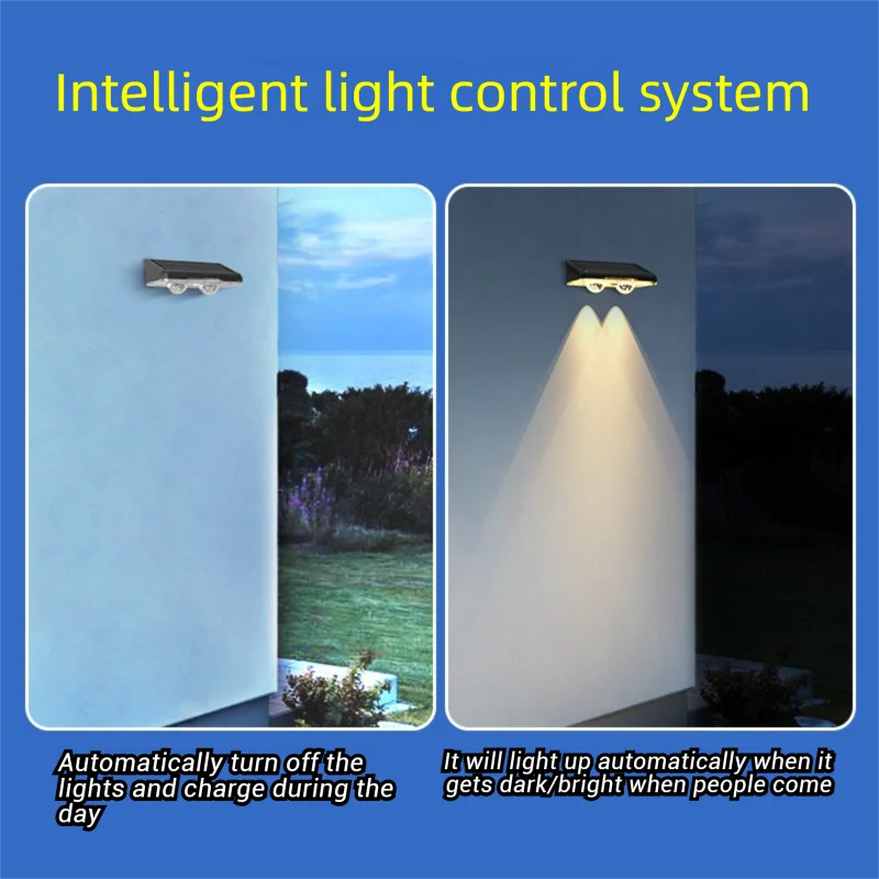 Solar Fence Lights Outdoor Garden Solar Wall Lights Waterproof RGB Bright Solar Powered Lamp Backyard Pathway Yard Deck Decor - Image 2