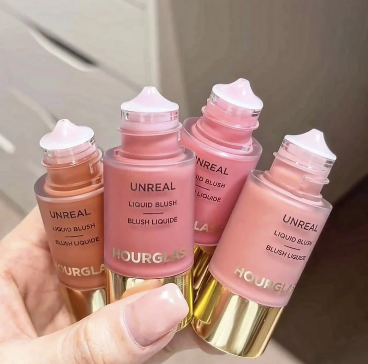 Lasting Natural Liquid Blush 6 Colors Matte Multifunctional Rouge Stick SCENE MOMENT Vision Korean Hourglass Unreal Liquid Blush - Image 6