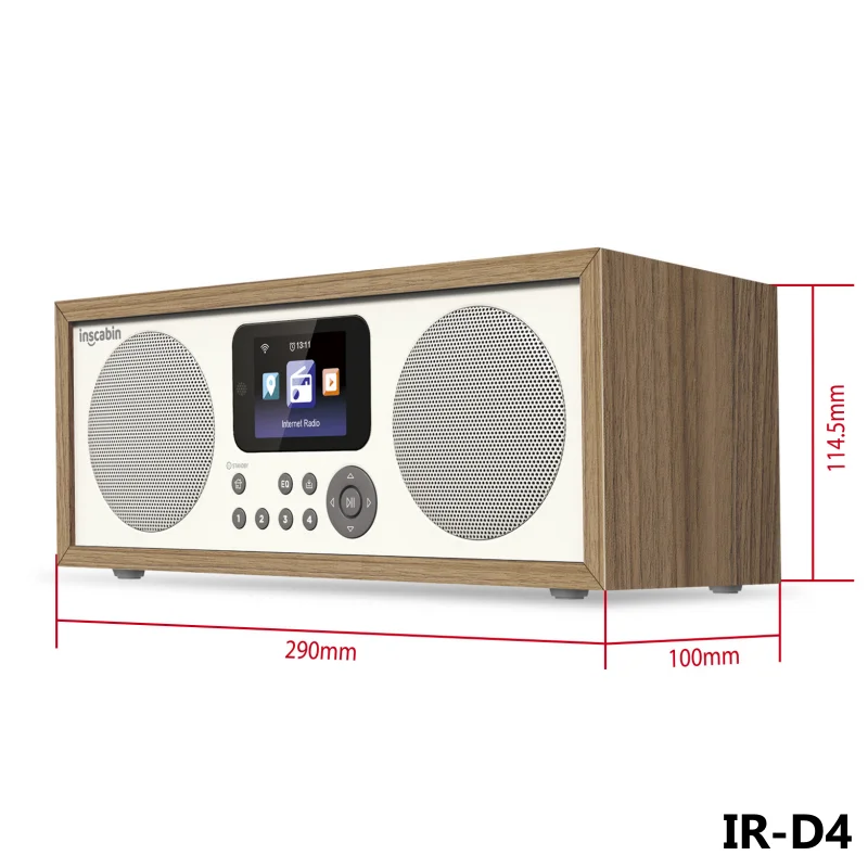 D2/D4 Wifi Internet Digital Radio Built-in Spotify HD Colour Screen Clock Home Multi-purpose Bluetooth Speakers USB Music Player - Image 5