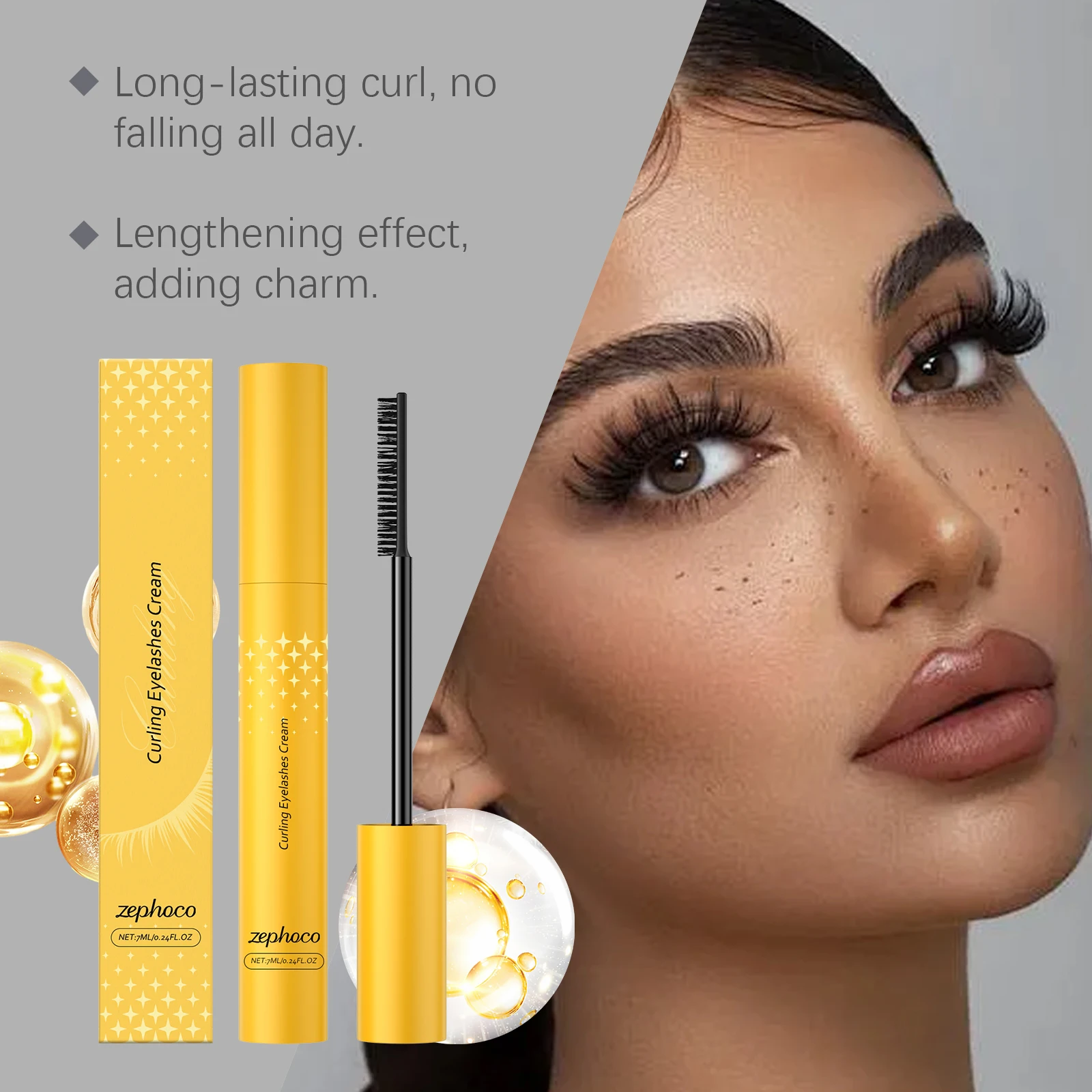 Silk Fiber Lash Mascara Waterproof Natural Lengthening Thickening Smudge-Proof No Clumping Lash Extensions Black Eyelash Mascara - Image 5