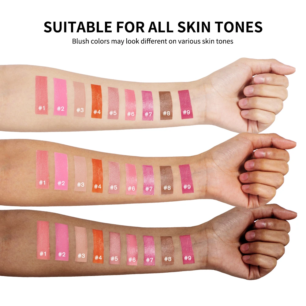 Beauty Liquid Blush Lipstick Blush Eyes Cheek Blusher Waterproof Mositure Face Contour Shadow Liquid Lip Gloss Plump Makeup - Image 6