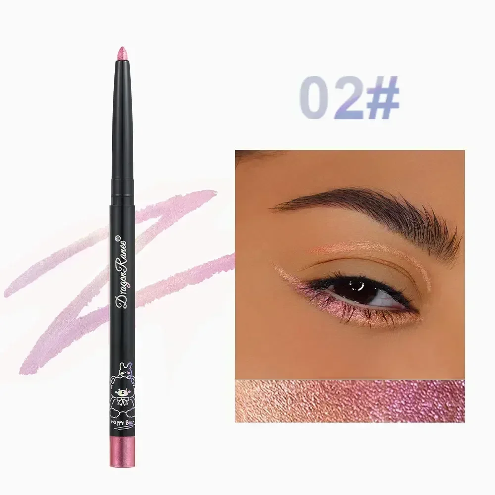 Glitter Aurora Eyeliner Pen Multi Chrome Eye Liner Lasting Shiny Metallic Eyeshadow Lying Silkworm Green Purple Makeup Pigment - Image 8