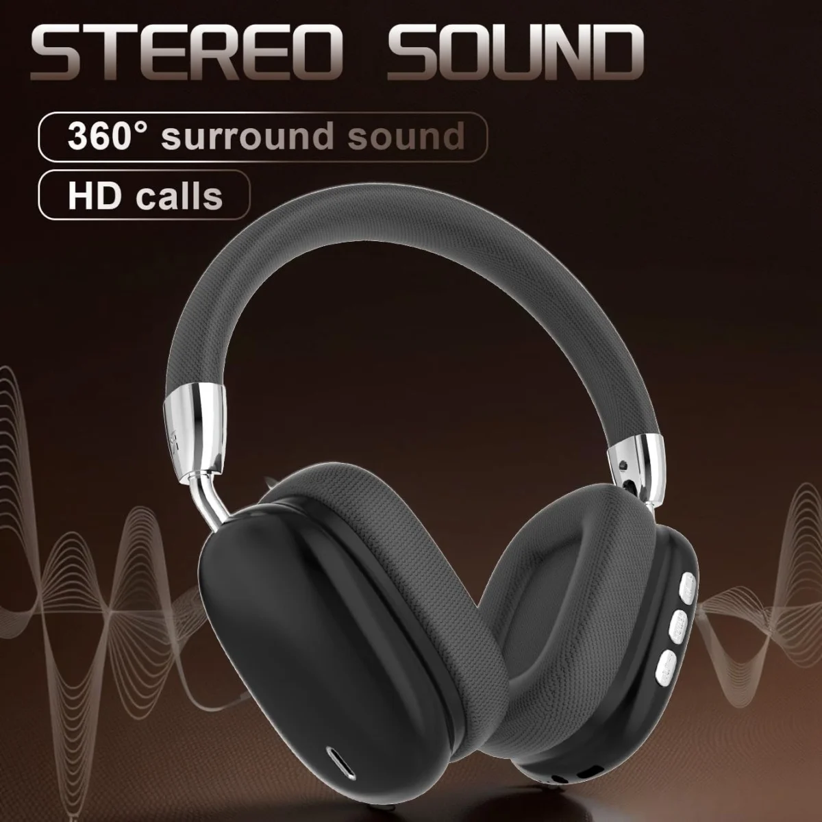 Wireless Bluetooth Headphones, Hi-Res Audio, Foldable & Lightweight, Deep Bass, Long Battery Life - Image 5