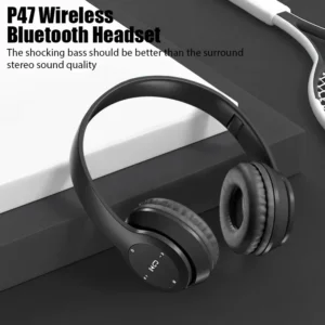 P47 Wireless bluetooth headphone With Mic Headsets Stereo Sound Earphones Sports Gaming Headphones Supports PC Smartphone