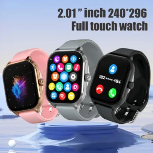 LAXASFIT 2025 New Men's Smart Watch Women's Gift 2.01 inch HD Full Touch Screen Sports Fitness Watch Bluetooth Talk Smartwatch
