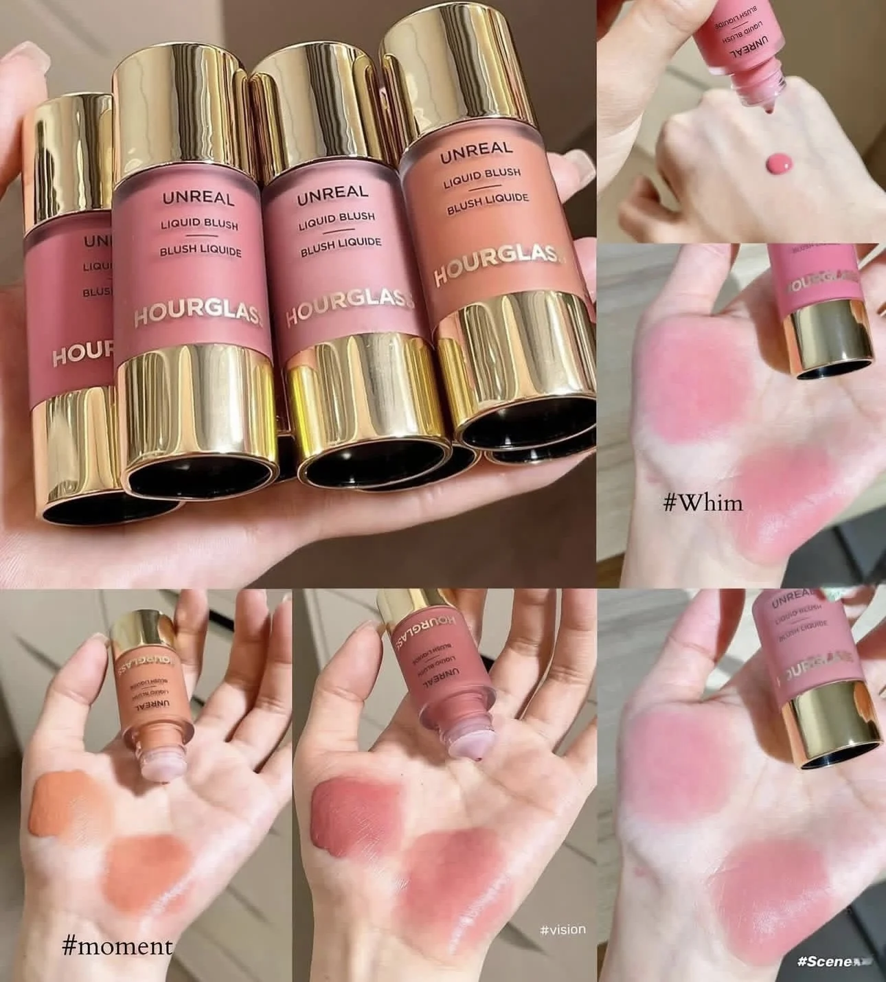 Lasting Natural Liquid Blush 6 Colors Matte Multifunctional Rouge Stick SCENE MOMENT Vision Korean Hourglass Unreal Liquid Blush - Image 5
