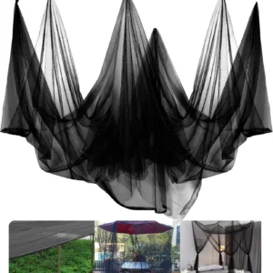 3x12m Black Garden Mesh Netting for Plant Protection, Bird Barrier, and Insect Control