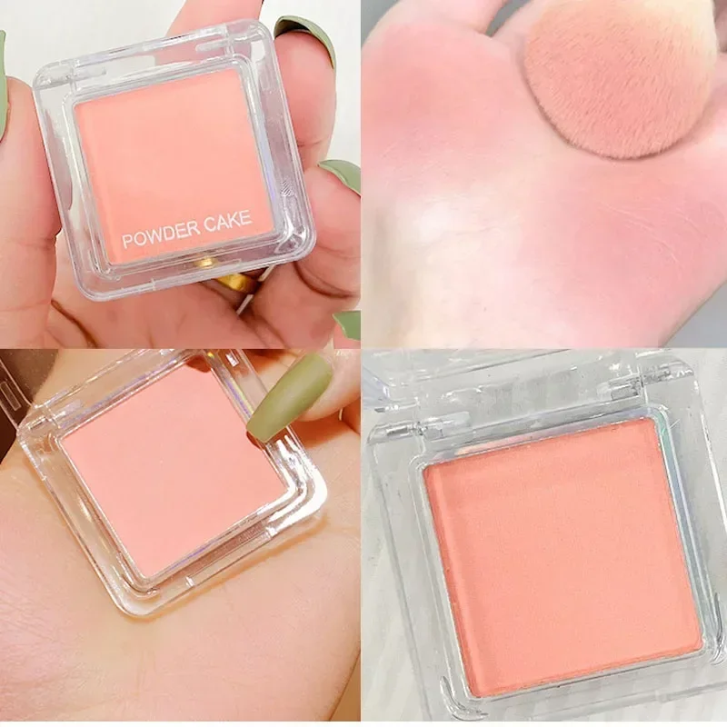 Face Blusher Matte Natural Cheek Tint Brighten Face Waterproof Face Contouring Cosmetics Blush Powder Soft Female Makeup 1pcs - Image 9