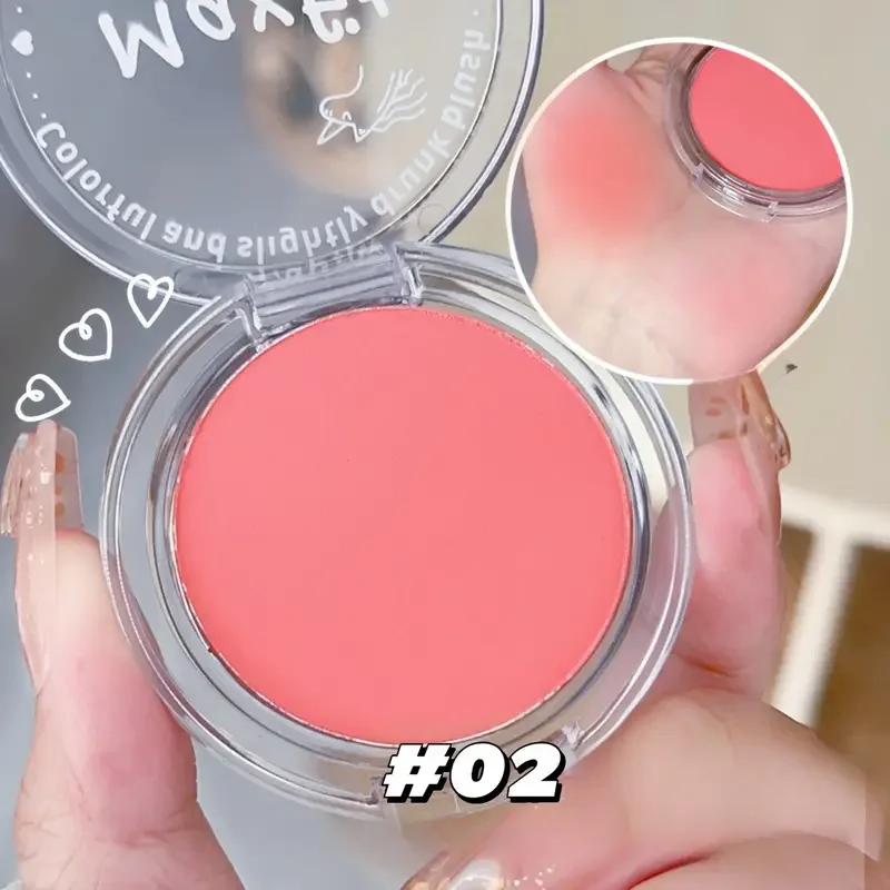 Anti sweat matte powder blusher - natural powder blusher, durable waterproof makeup, create a beautiful look - Image 9