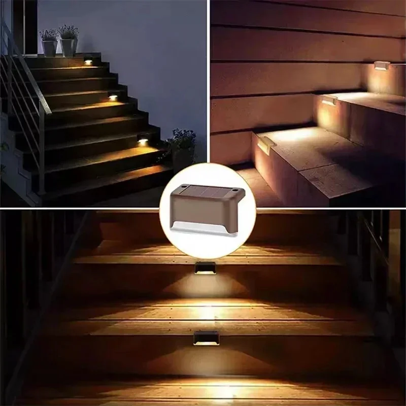 1/4/8/12/pcs Solar LED Lights Outdoor Garden Light Deck Lamp Solar Stairs Light Waterproof Solar Step Lamp Patio Garden Decor - Image 10