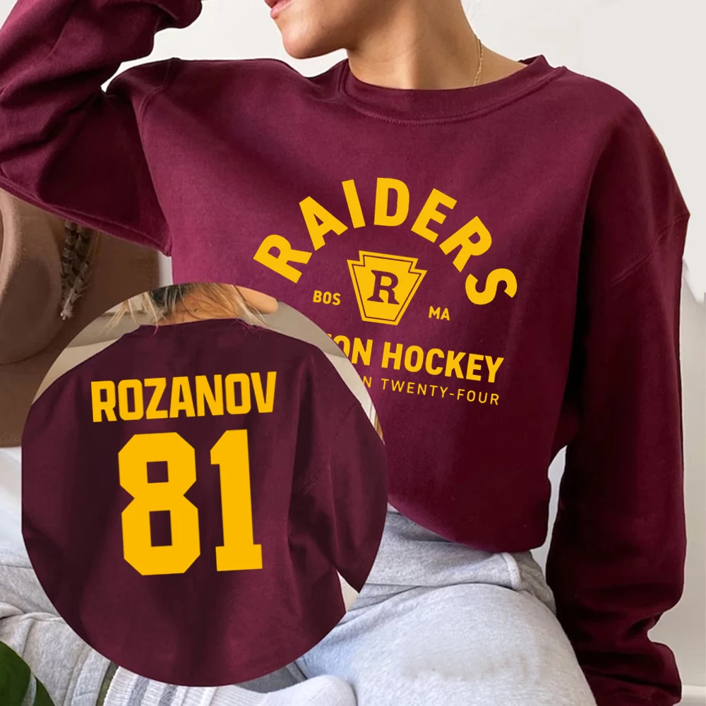 Ilya Rozanov 81-Boston Raiders Sweatshirt Heated Rivalry Inspired Sweater Unisex Crewneck Sweatshirts Hockey Romance Gift Hoodie - Image 3