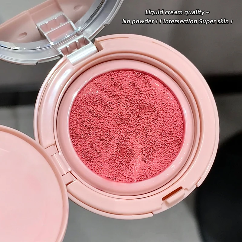 Gege Bear 3 Colors Matte Cream-Textured Cushion Blush with Puff, Powder-free, Smooth Application, Create Flawless Daily Makeup - Image 3