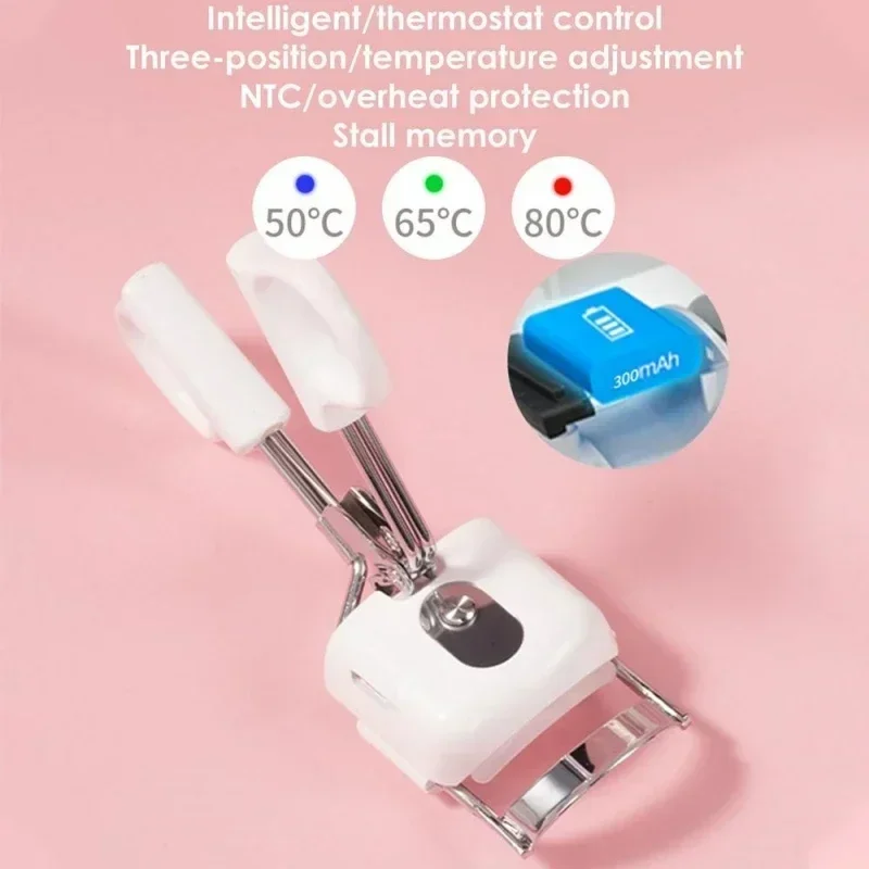 1PCS Heating Electric Eyelash Curler Cosmetic Makeup Tools Clip Lash Curler Lasting Lash Lift Beauty Eyelashes Makeup Tool Woman - Image 2