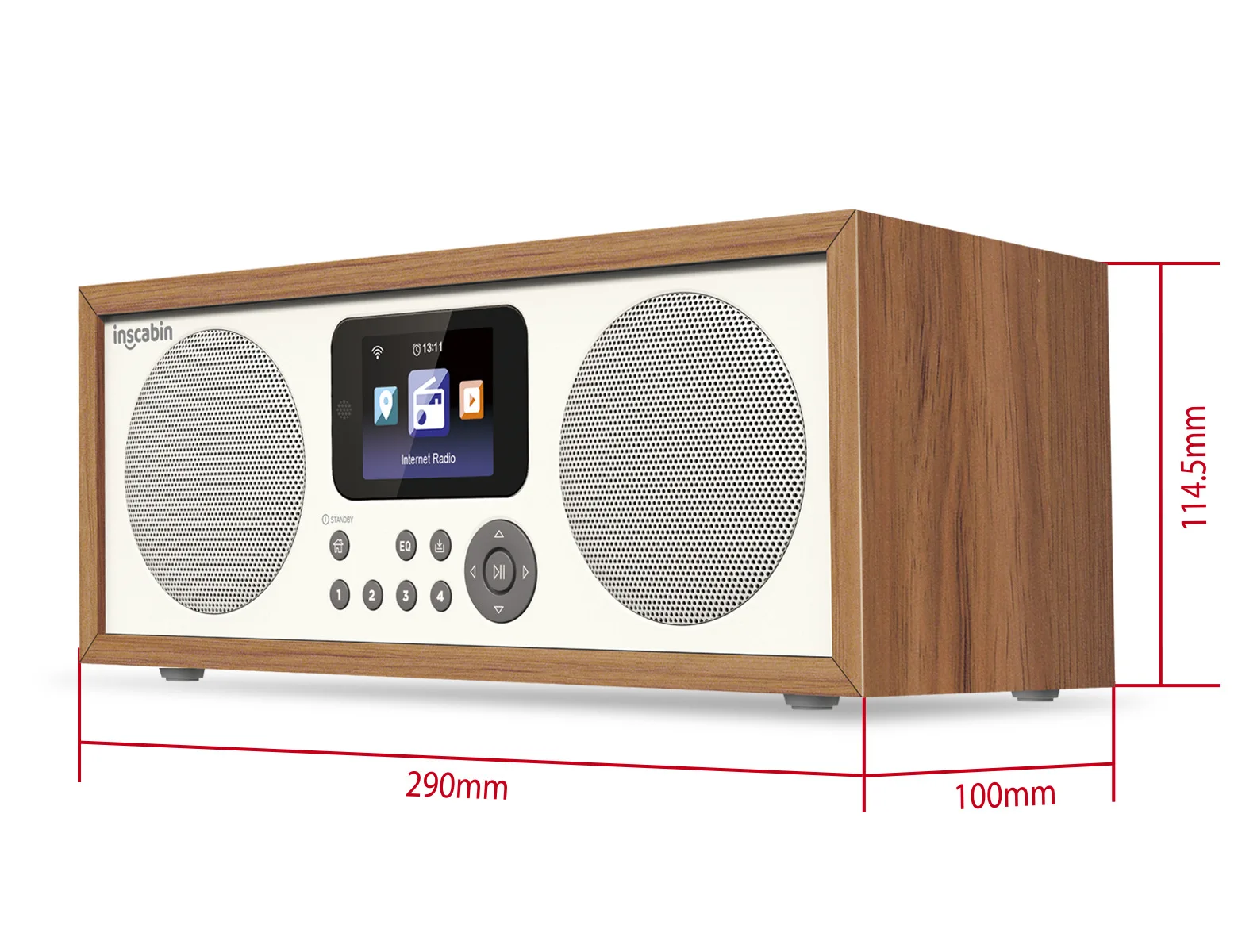 D2/D4 Wifi Internet Digital Radio Built-in Spotify HD Colour Screen Clock Home Multi-purpose Bluetooth Speakers USB Music Player - Image 7