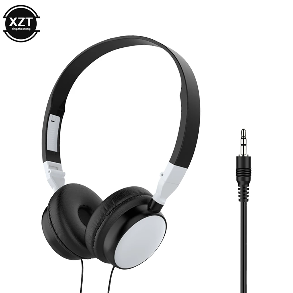 Wired Foldable 3.5mm Headphones Head Mounted Headset Earphone Headphones Stereo Foldable Sport Earphone for Phone/Tablet - Image 8