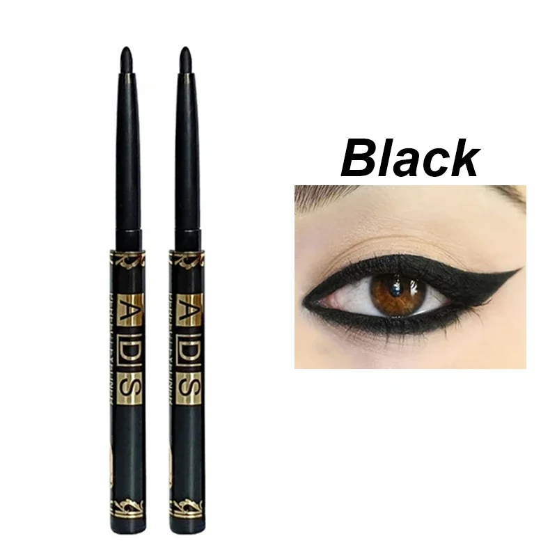 1/2/5/12pcs Waterproof & Sweat-Proof Black Eyeliner Pencil Eye Liner Gel Pen Long-Lasting Anti-smudging for Bold Eye Makeup - Image 12