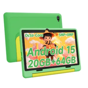 Kid Tablet 10Inch Android15 20GB RAM 64GB ROM 128GB Expandable 5000mAh 8-Core WiFi Bluetooth Children's Gift KIDOZ Kids Software