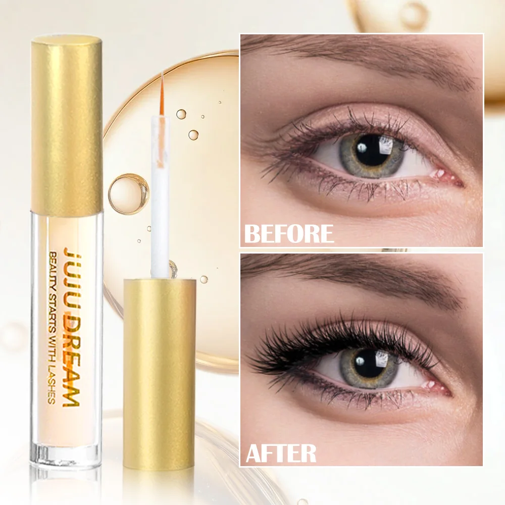 Natural Dense Eyelash Essence - Nourishing formula to plump and curl eyelashes, eye makeup gel mascara - Image 3