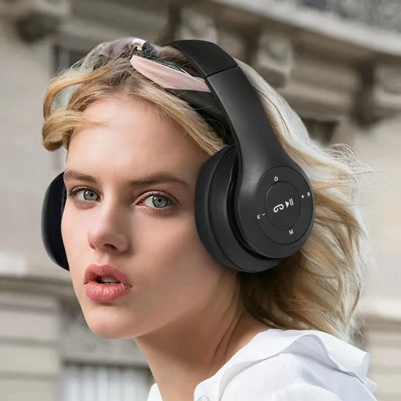 Multifunctional Portable Foldable Headmounted Wireless Bluetooth 5.0 Headset For Bluetooth connection TF Card Wired Connection - Image 3