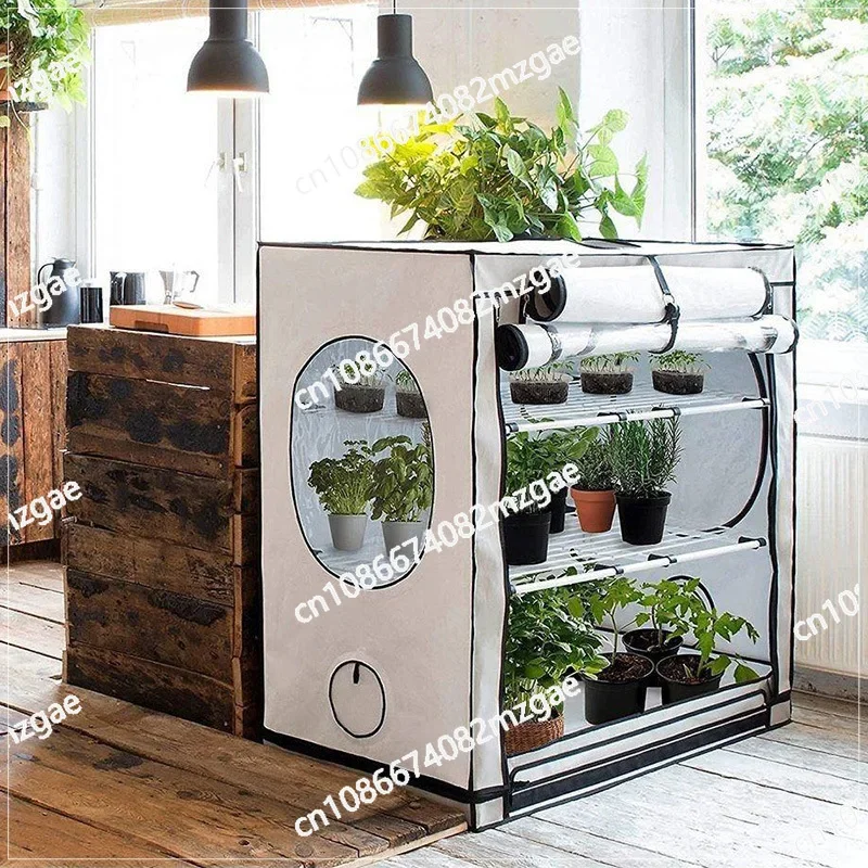 White 125x65x120cm Vegetable Mushroom Planting Tent Indoor Thermostatic Plants Green Plants Plant Cultivation Box - Image 3