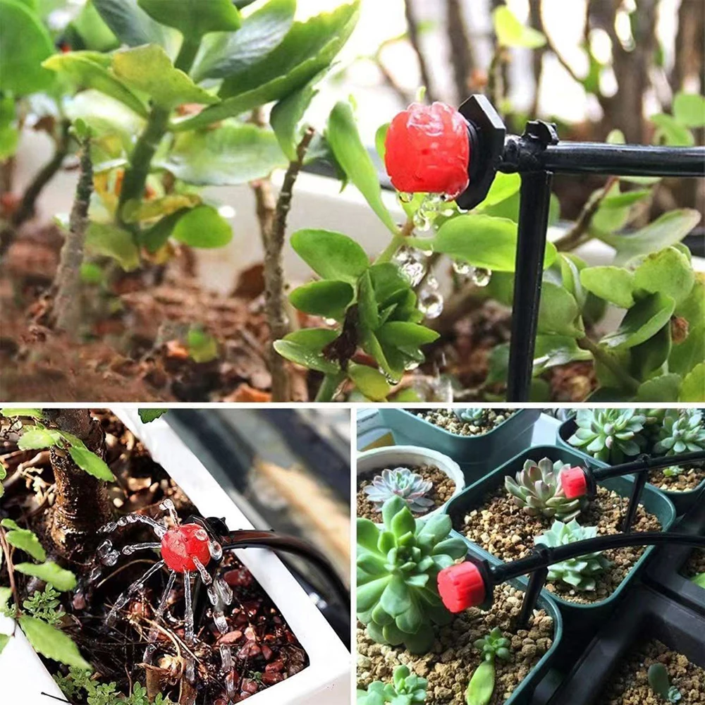 30-100PCS 4/7mm Garden Irrigation Nozzle Adjustable Dripper Sprinkler Emitter Micro Drip Balcony Yard Greenhouse Watering Spray - Image 3